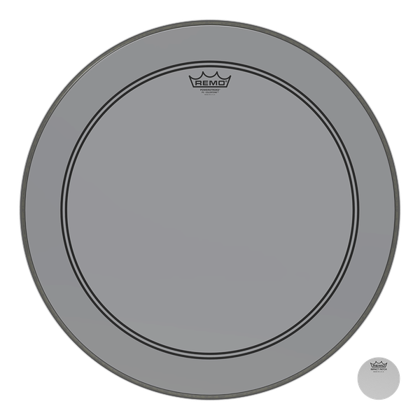 Remo P3-1322-CT-SM 22" Colortone PS3 Powerstroke 3 Smoke Drum Head Skin