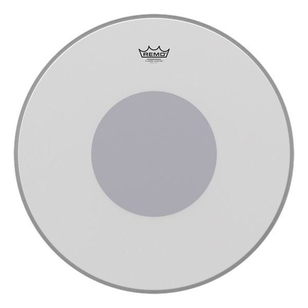 Remo P3-1124-10 24" PS3 Powerstroke 3 Black Dot Coated Drum Head Skin