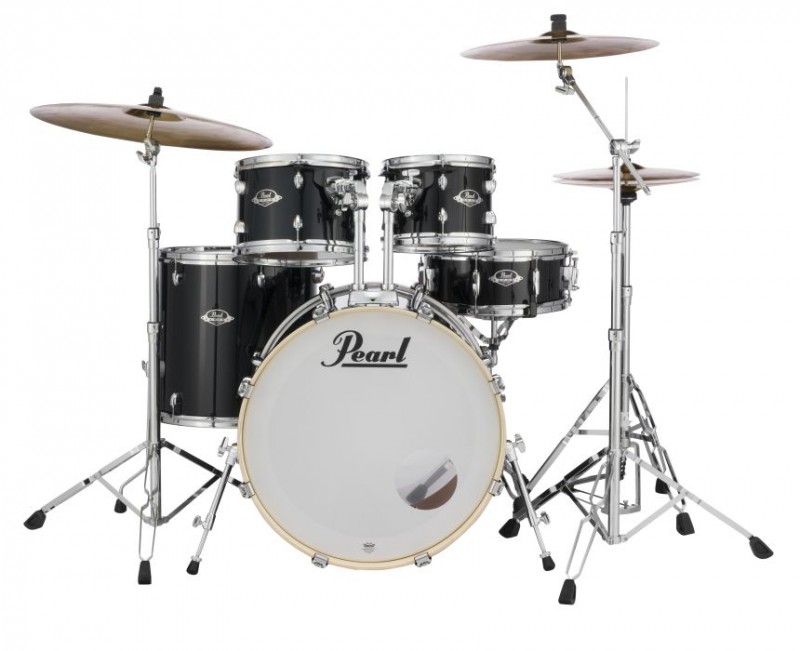 Pearl Export EXX 18" Junior Drum Kit With Hardware - Jet Black