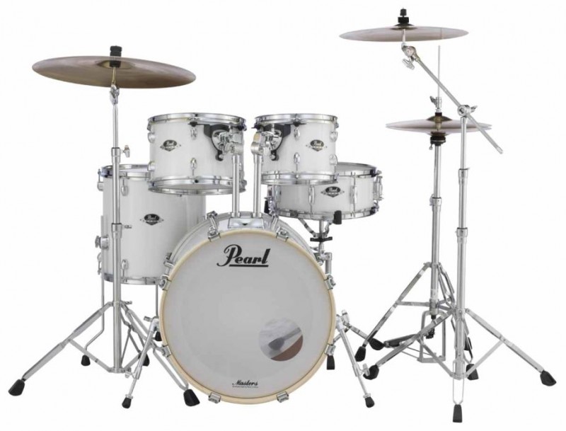 Pearl Export EXX 22" Fusion Plus Drum Kit With Hardware - Pure White