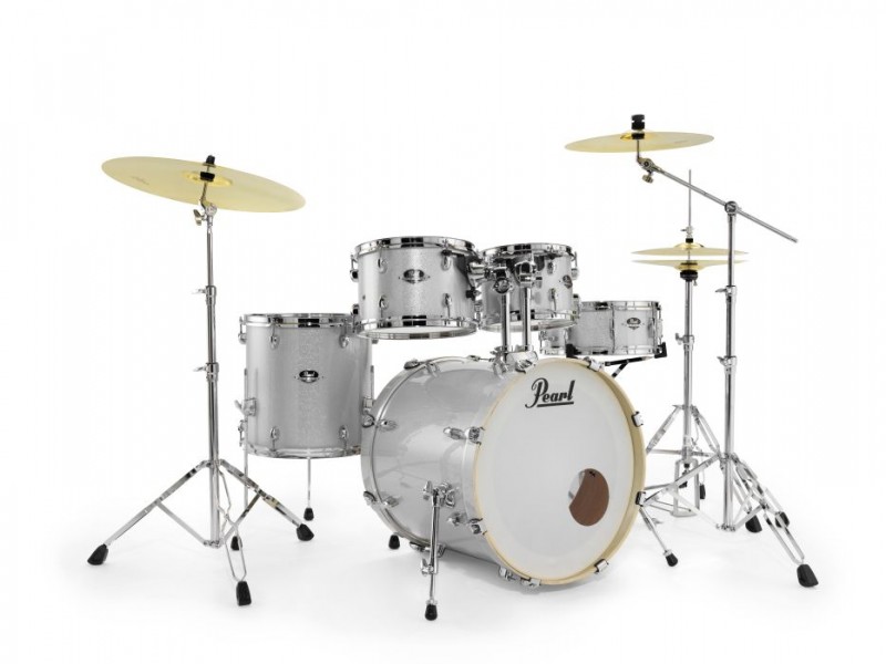 Pearl Export EXX 22" Fusion Plus Drum Kit With Hardware - Arctic Sparkle