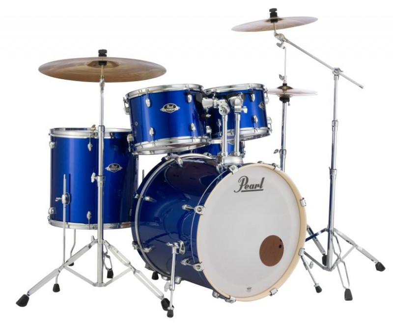 Pearl Export EXX 22" Fusion Plus Drum Kit With Hardware - High Voltage Blue