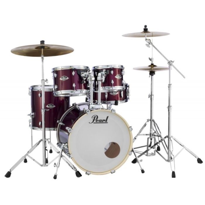 Pearl Export EXX 22" Fusion Plus Drum Kit With Hardware - Burgundy