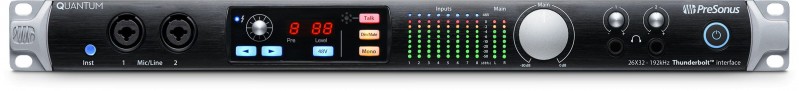 PreSonus Quantum Thunderbolt Audio interface with 8 x XMAX mic preamps
