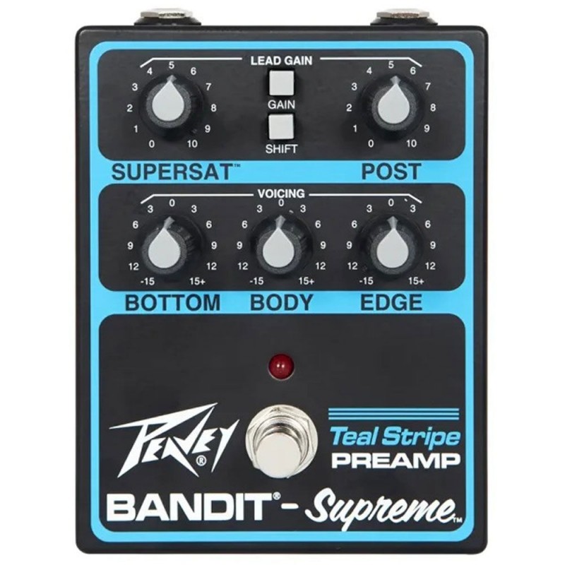 Peavey Legacy Series Bandit Supreme Teal Stripe Preamp Pedal