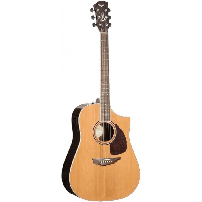 SGW Solid Top Dreadnought Cutaway Electric Acoustic Guitar Natural - S650D