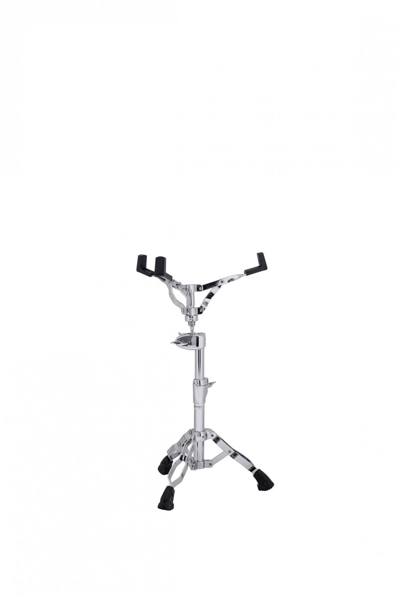 ARMORY DOUBLE BRACED SNARE STAND w/ OFF SET OMNI-BALL SNARE BASKET ADJUSTER - CHROME