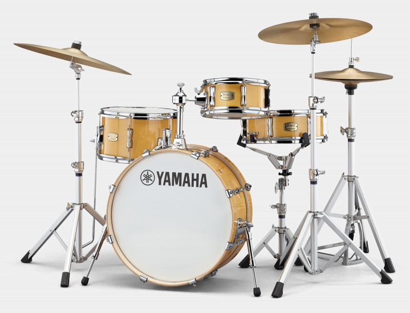 Yamaha Stage Custom Hip 4 Piece Drum Kit w/Crosstown Hardware - Natural Wood