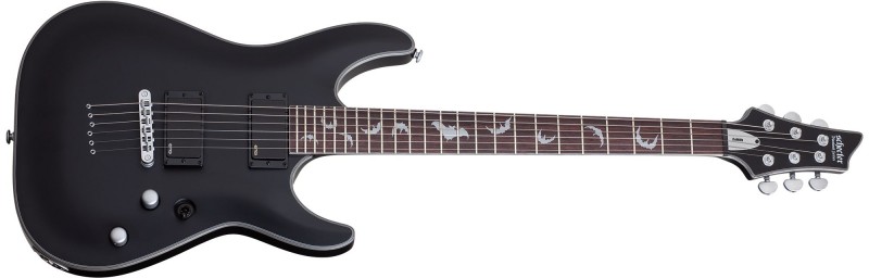 Schecter SCH1181 Damien Platinum-6 SBK Electric Guitar