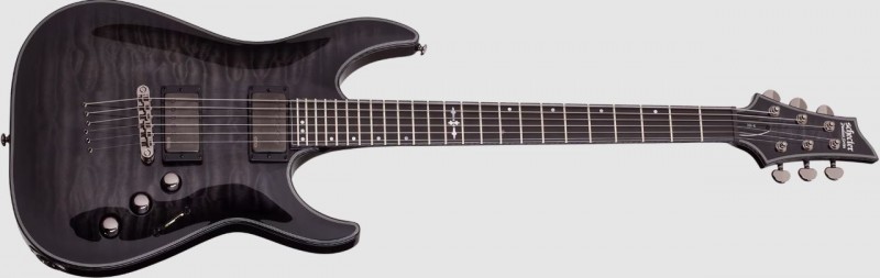 Schecter SCH1922 Hellraiser Hybrid C-1  Electric Guitar - Trans Black Burst