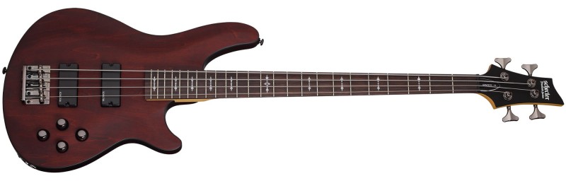 Schecter SCH2091 Omen-4 WALNUT Satin Bass Guitar