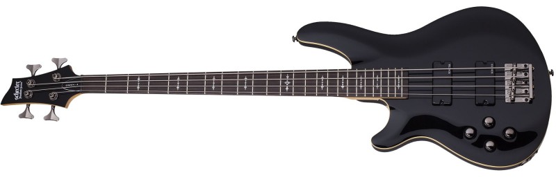 Schecter SCH2092 Omen-4 BASS Left Handed Black Bass Guitar
