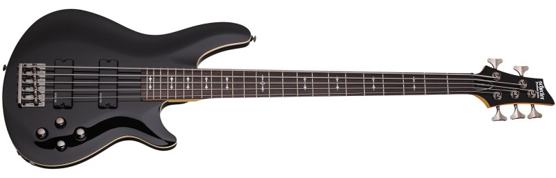 Schecter SCH2093 Omen-5 Black 5 String Bass Guitar