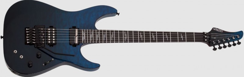 Schecter SCH2187 Reaper-6 FR S Elite Electric Guitar - Deep Ocean Blue