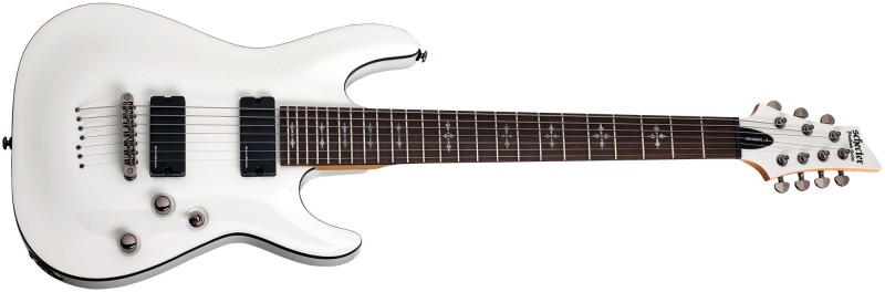 Schecter SCH3248 Demon-7 VWHT 7 String Electric Guitar