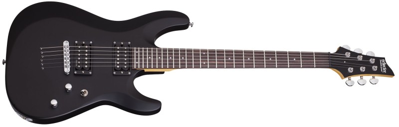 Schecter SCH430 C-6 Deluxe Satin Black Electric Guitar