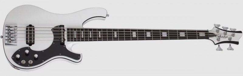 Schecter SCH683 Stargazer-5 Bass Guitar - Gloss White