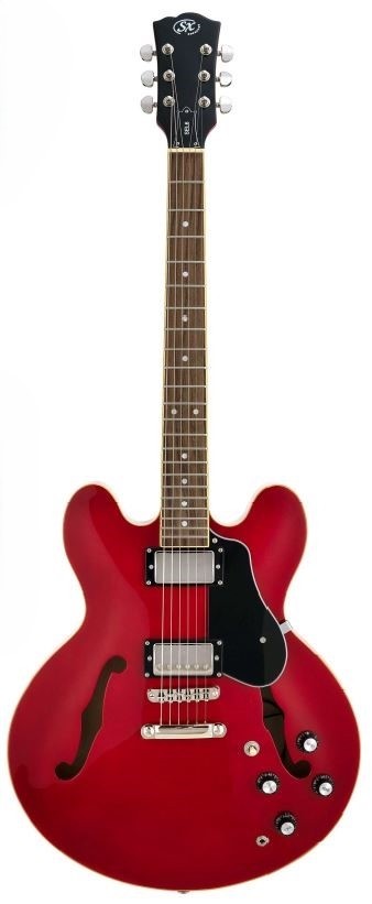 SX 335 Style Semi-Hollow Guitar - Red