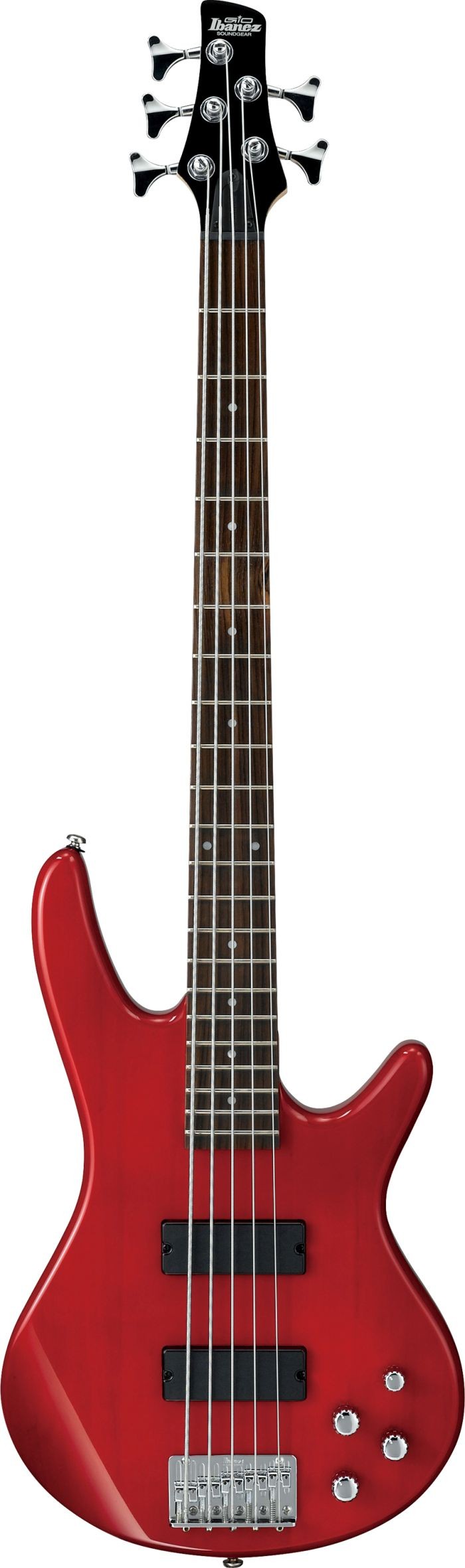 Ibanez SR205 TR 5 String Bass Guitar Transparent Red 2019