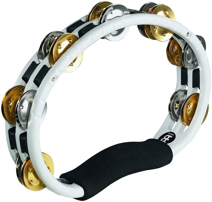 Meinl - Hand Held Recording-Combo ABS Tambourine - Dual-Alloy Jingles - 2 Rows