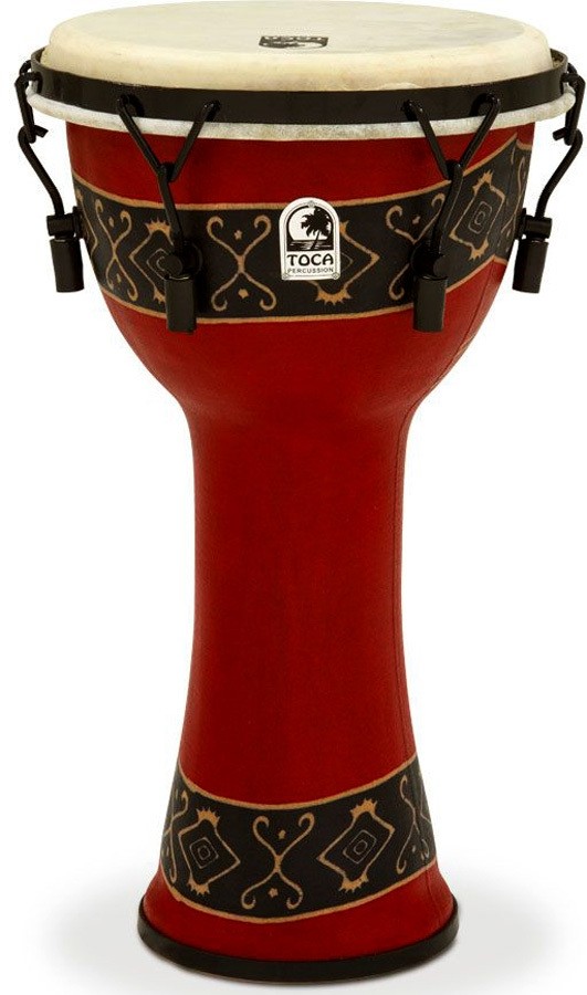 Toca Freestyle 2 Series Mech Tuned Djembe 9" in Bali Red