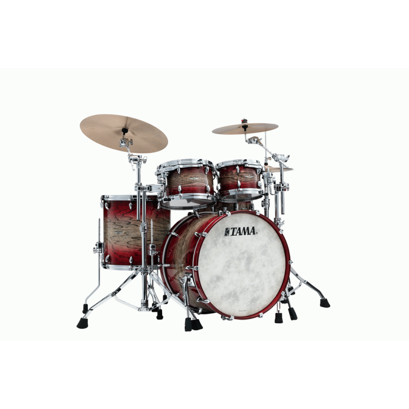 Tama Star Walnut 4 Piece Drum Kit Shell Set - Garnet Japanese Sen Burst Finish