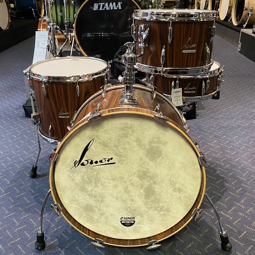 Sonor Vintage Series 4 Piece Drum Kit Shell Set - Rosewood Semi Gloss