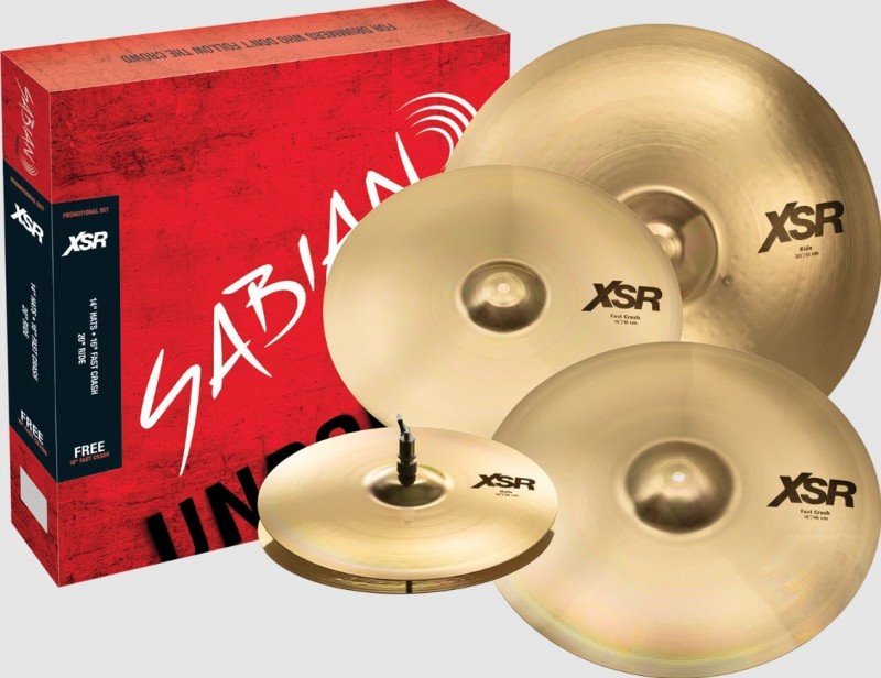 SABIAN XSR5005GB PERFORMANCE SET W/FREE 18"-XSR