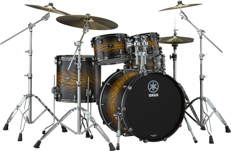 Yamaha Live Custom Hybrid Oak 5pce Euro Shell Kit W/SNARE - Uzu Earth Sunburst 
