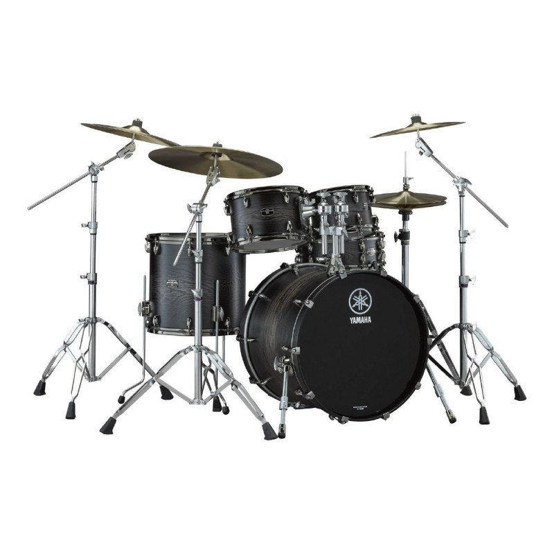 Yamaha Live Custom Hybrid Oak 5-Piece Euro Drum Kit w/ HW880 Hardware - Uzu Charcoal Burst