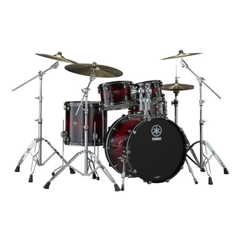 Yamaha Live Custom Hybrid Oak 5-Piece Euro Drum Kit w/ HW880 Hardware – Uzu Magma Sunburst