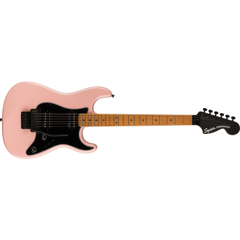 Fender Squier Contemporary Stratocaster® HH FR, Roasted Maple Fingerboard, Black Pickguard, Shell Pink Pearl