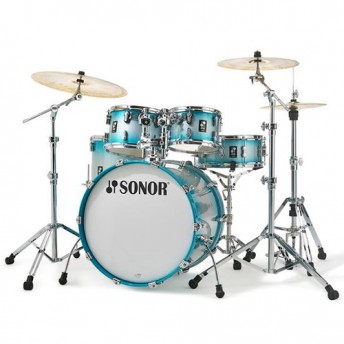Sonor AQ2 Stage 5 Piece 22" Maple Drum Kit with Hardware - Aqua Silver Burst