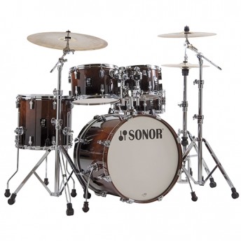 Sonor AQ2 Studio 5 Piece 20" Maple Drum Kit with Hardware - Brown Fade