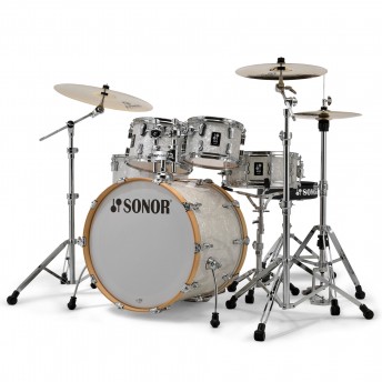 Sonor AQ2 Stage Series 5 Piece Drum Kit in White Marine Pearl & Hardware