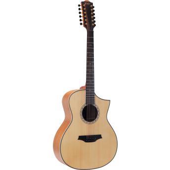 Bromo Guitars - Tahoma Series 12 String Grand Auditorium Electric/Acoustic - BAT4CE12