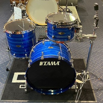 Tama Starclassic Walnut Birch 3 Piece Drum Kit Shell Set Lacquer Ocean Blue Ripple - WBS32RZS-LOR