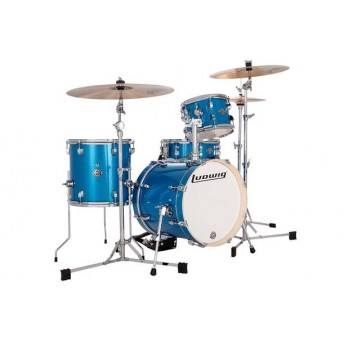 Ludwig Breakbeats Questlove 4 Piece Drum Shell Kit Blue Sparkle