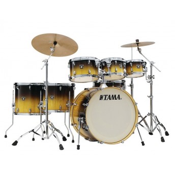 Tama Superstar Classic Exotic 7 Piece Drum Kit with Hardware - Gloss Lacebark Pine Fade