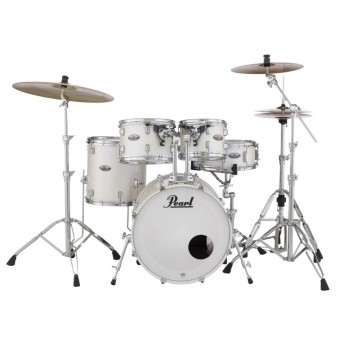 Pearl Decade Maple DMP 22" Fusion Drum Kit w Hardware White Satin Pearl