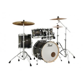 Pearl Decade Maple DMP 22" Fusion Drum Kit w Hardware Satin Black Burst