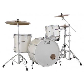 Pearl Decade Maple DMP 24" Drum Kit w Hardware White Satin Pearl