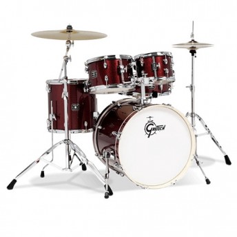 GRETSCH – GE4E825R – ENERGY SERIES 5-PCE 22" DRUM KIT WITH HARDWARE – RUBY SPARKLE