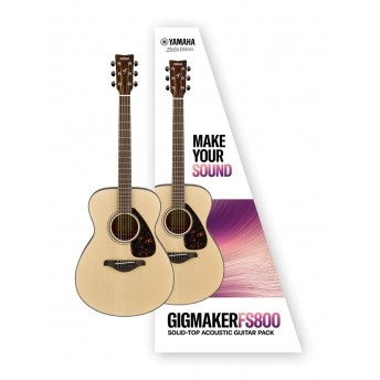 Yamaha Gigmaker FG800M Acoustic Guitar Pack - Matte Natural Finish