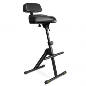 GRAVITY GFMSEAT1BR HEIGHT ADJUSTABLE STOOL W/ FOOT & BACKREST