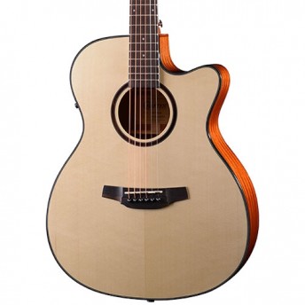 Crafter HT-500CE/N OM Cutaway Acoustic Electric Guitar with Gig Bag