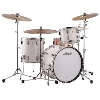 Ludwig Classic Maple FAB Drum Kit 3 Piece Shell Set - White Marine Pearl