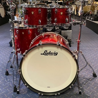 Ludwig Classic Maple MOD 22" Drum Kit 4 Piece Shell Set - Red Sparkle L3L88204AX27