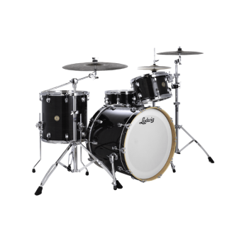 LUDWIG LCO50024BDIR CONTINENTAL 4 PIECE SHELL PACK - 22" CLASSIC - BLACK LACQUER