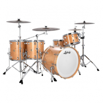 LUDWIG LCO5165NDIR CONTINENTAL 5 PIECE SHELL PACK - 26" CLASSIC ZEP - NATURAL MAPLE LACQUER
